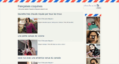 Desktop Screenshot of francaises-coquines.com