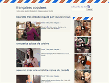 Tablet Screenshot of francaises-coquines.com